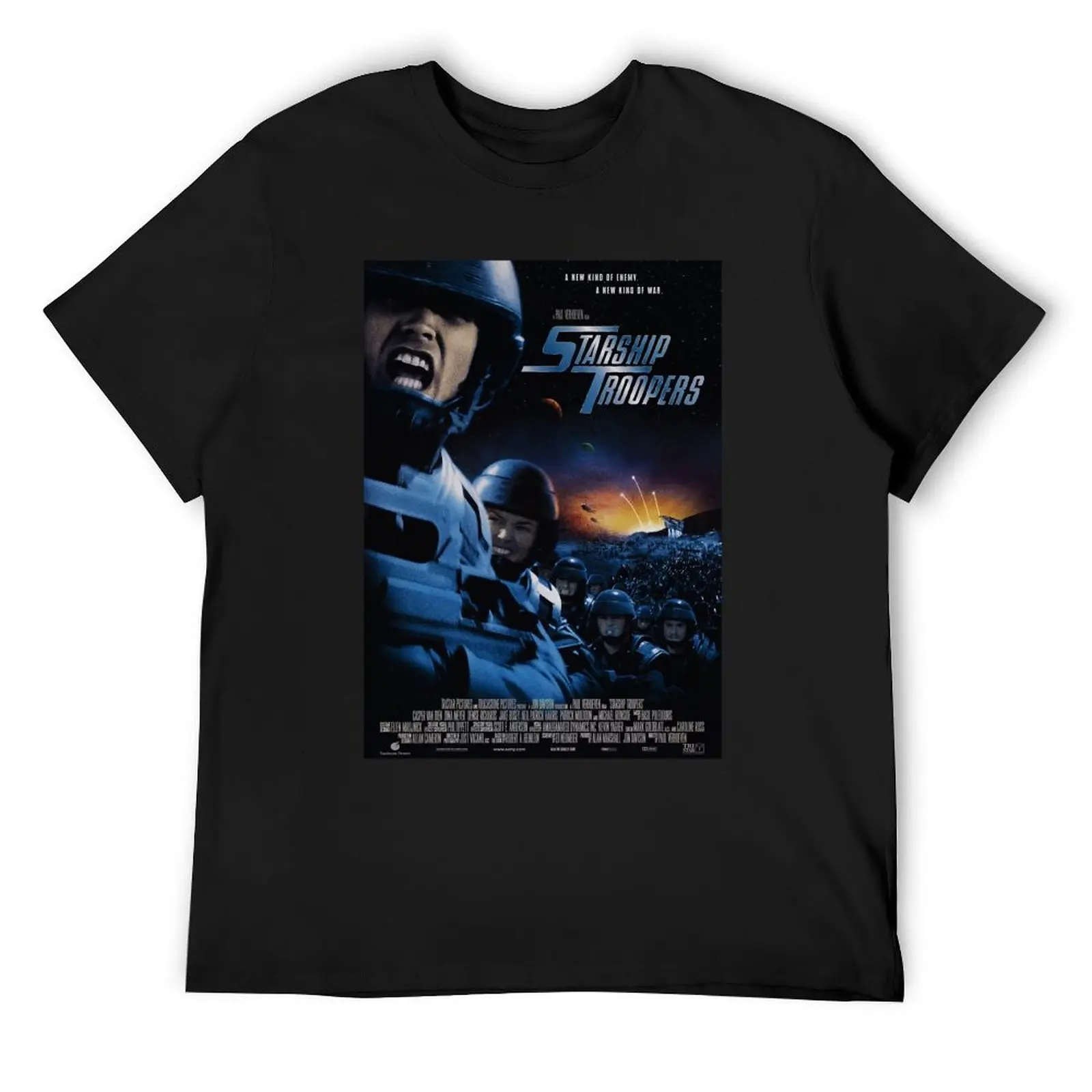 

Starship Troopers Poster T-Shirt graphic t shirts oversized graphic tee sports fans designer t shirt men