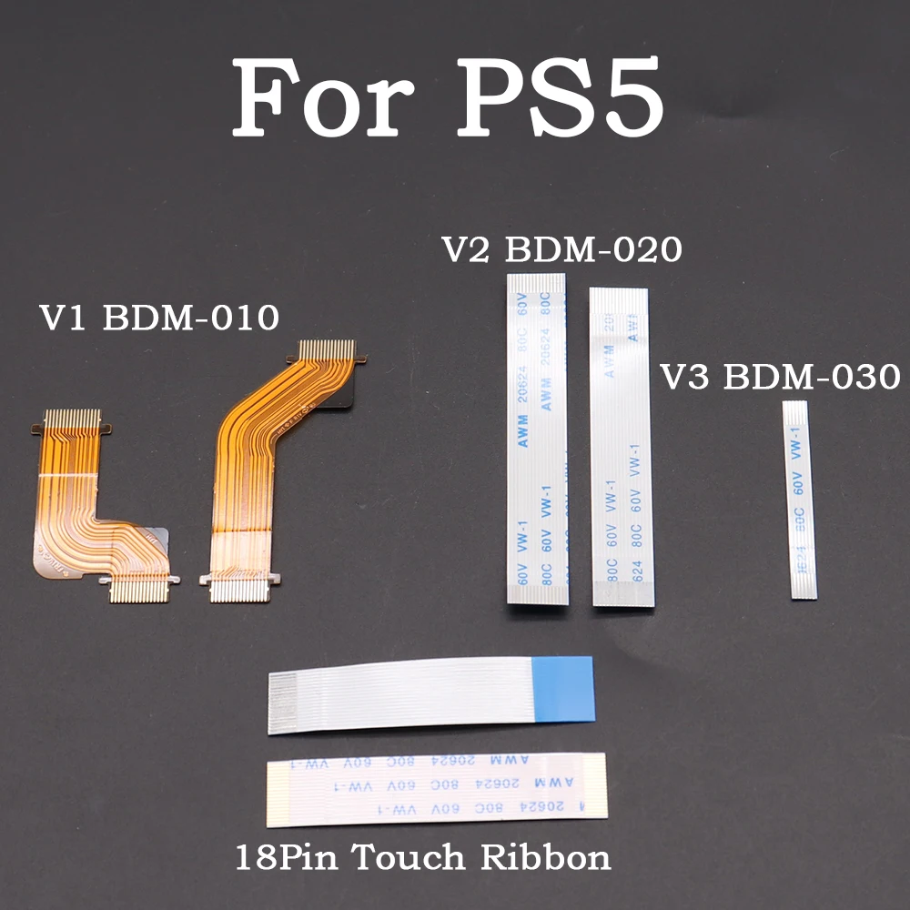 2set V1 V2 V3 L R Flex Cable V1.0 V2.0 V3.0 Version R2 L2 L1 R1Replacement Cable For PS5 Controller BDM-010 020 030