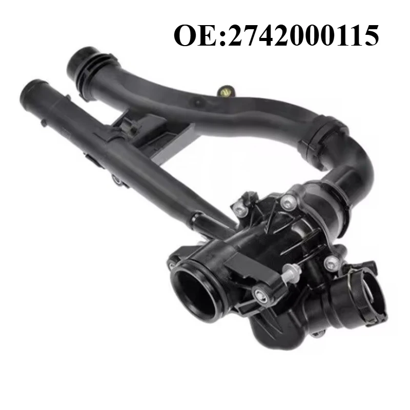 

Coolant Thermostat for Mercedes Benz A2742000115 Replacement Housing with Gasket Compatible with OE 2742000115 Car Accessories