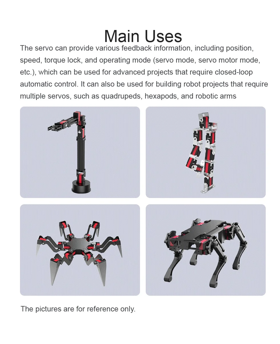 50 كجم مؤازرة عزم دوران كبير الجهد العالي مقاوم للماء سيرفو ميتال جير الروبوتات المنزلية سيرفو أوتوماتيكا/آلة مخلب الروبوتية AI/Ros