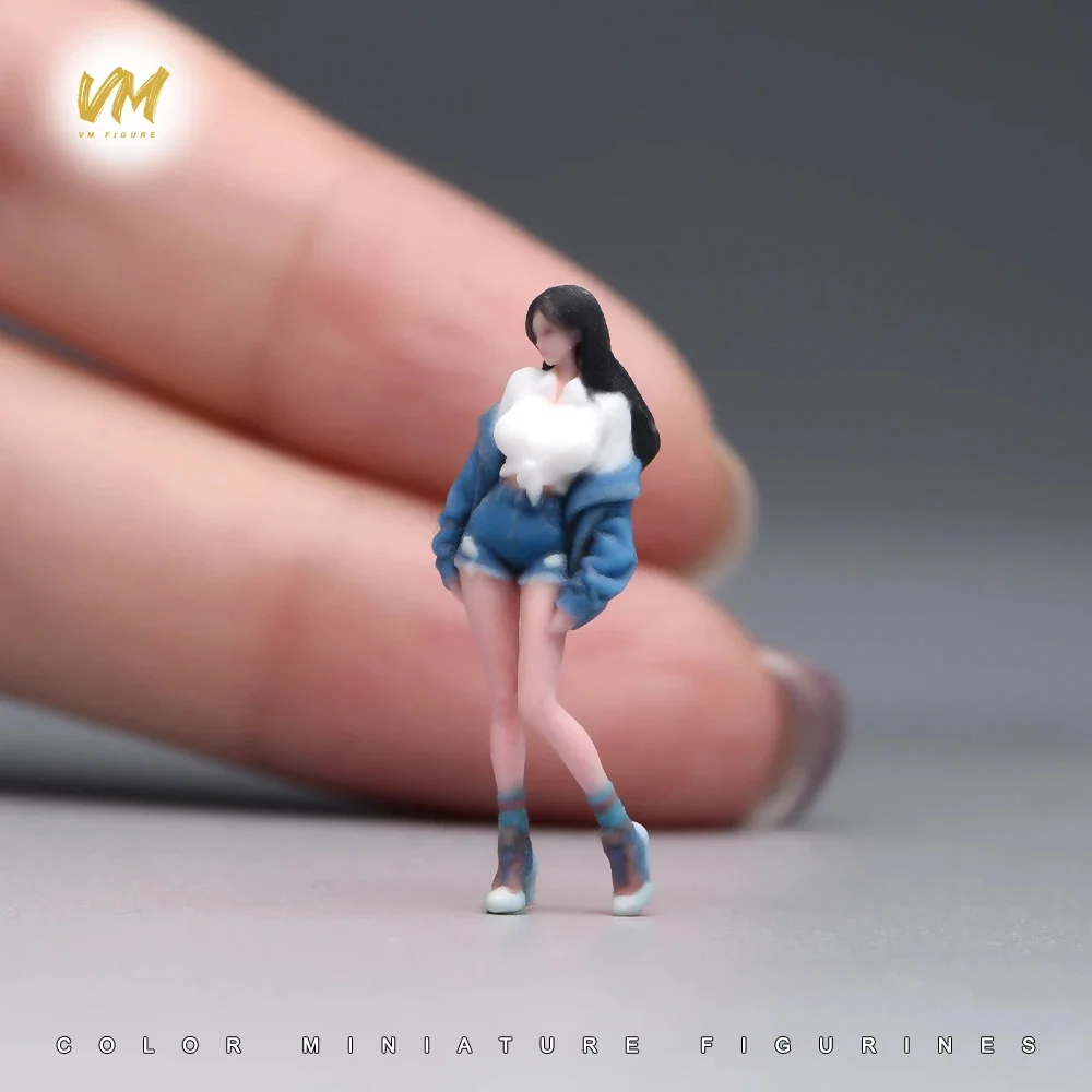 Miniaturfigur im Maßstab 1/64 Coole Business-Kleidung für junge Männer und Frauen 3D-Druck Mini-Puppe für Automodell-Dekoration und Ausstellung – Detail 30