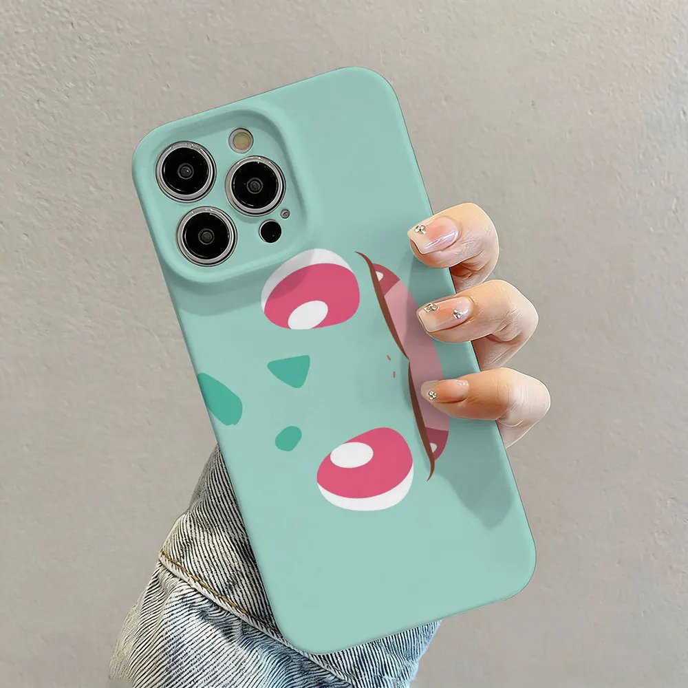 Niedliche Anime-Handyhülle für Pokémon Psyduck iPhone 17e 17 16e 16 15 14 13 12 11 Air Pro Max XSMax Plus Glänzende Folie Harte PC-Hülle