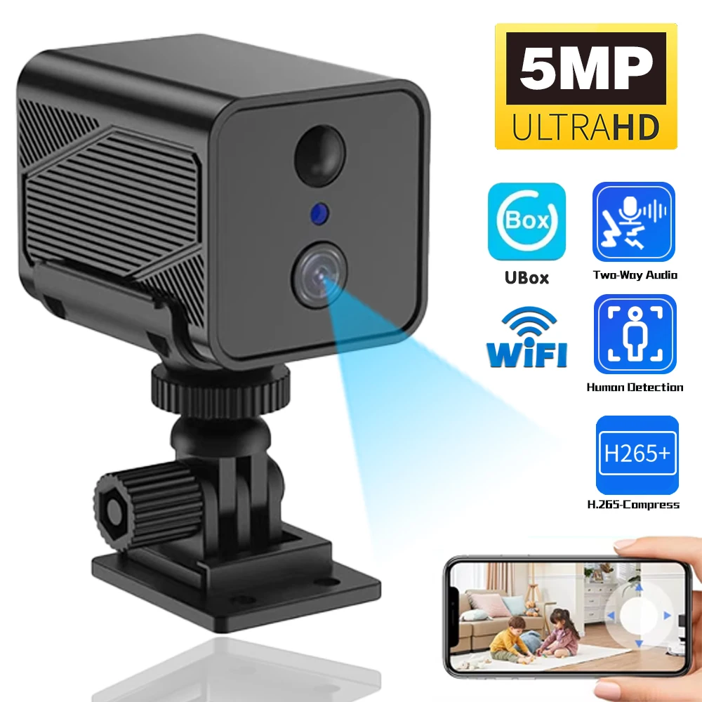 

1080P 5MP WIFI IP Camera Outdoor CCTV Surveillance Camera Mini Security Camera Home Baby Monitor PIR Detection Alarm Camera ﻿