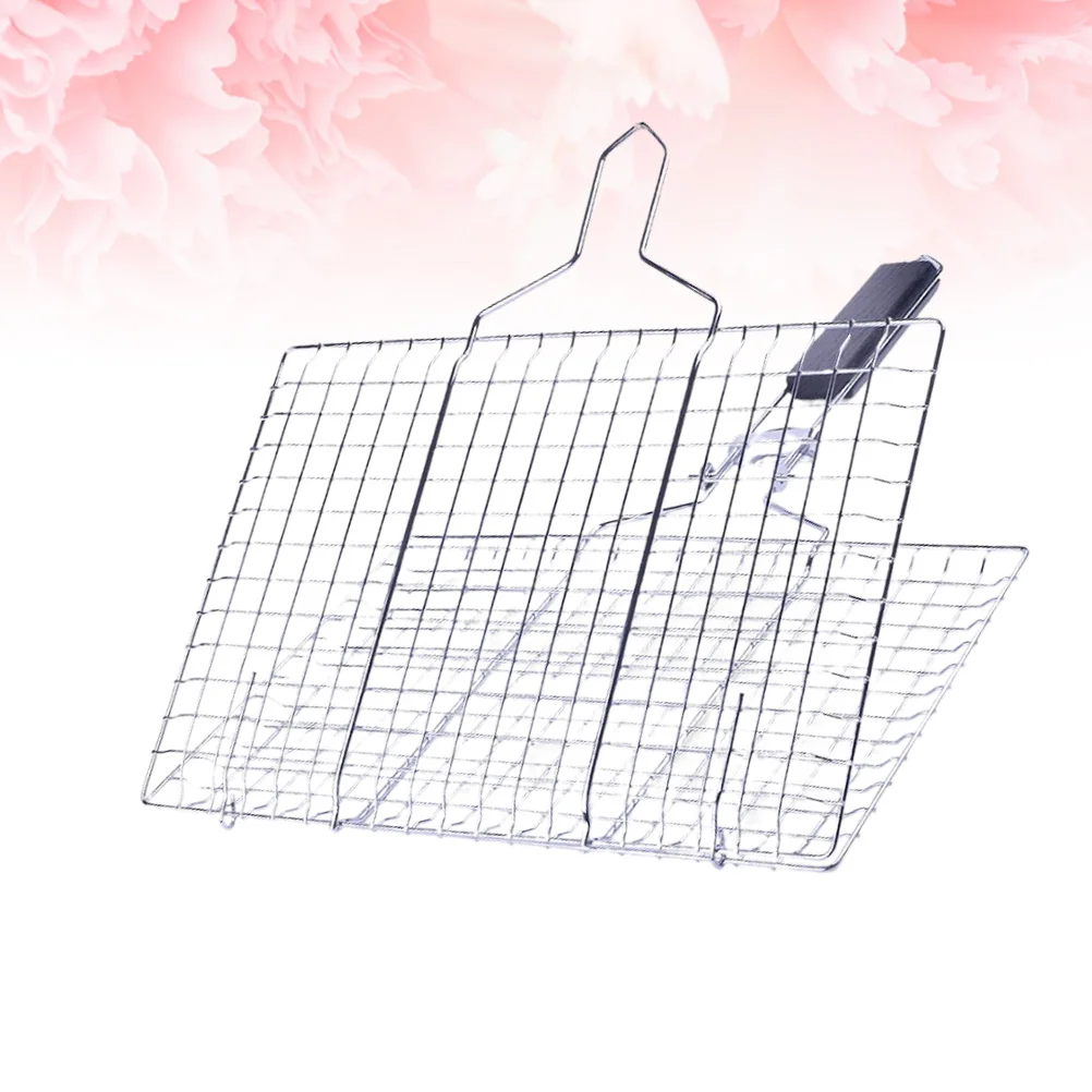 

Removable Barbecue Wire Stainless Steel Net Detachable Grill Thicken BBQ Supplies Foldable Picnic Replacement Kitchen Bar Tools
