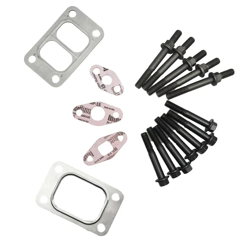 12PCS Exhaust Tube Bolts Studs with Tube Gasket Set 3944593 3944655 4891288 Fits for Cummins 5.9 6.7 Engine for Ram 2003-2019