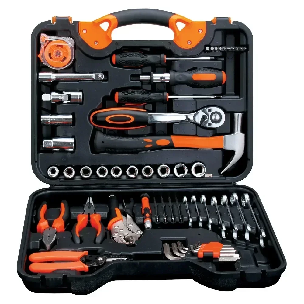 Home Tool Set for Home Repair Tool Set Household Tool Kits With Screwdrivers Pliers Hammer Utility Knife Box