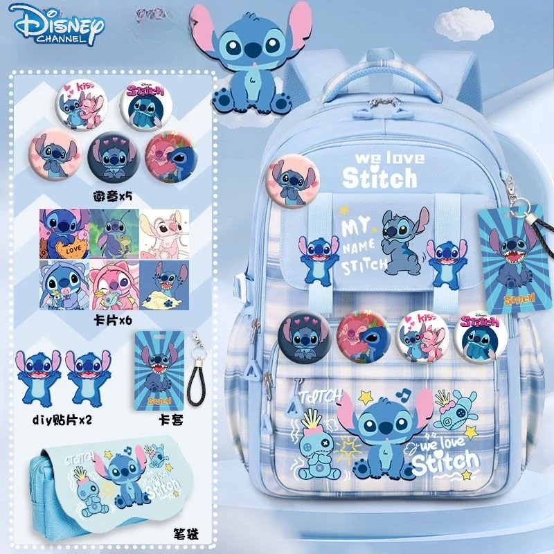 

Disney Stitch Backpack Kawaii Anime Cartoon Printed Accessories Trendy Casual Loose Backpack Men's and Women's Home Gifts