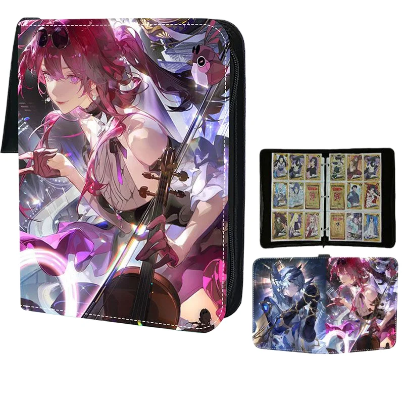 

Новый альбом-папка для игровых карт Honkai: Star Rail из ПУ, подходит для коллекции значков, модный аниме-подарок для детей