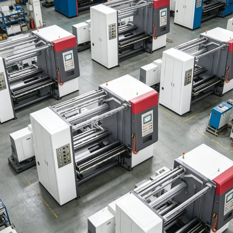 Slitter Rewinder Automatic High Precision Adhesive Tape Cutter Industrial Film Slitter Heavy Duty Machine