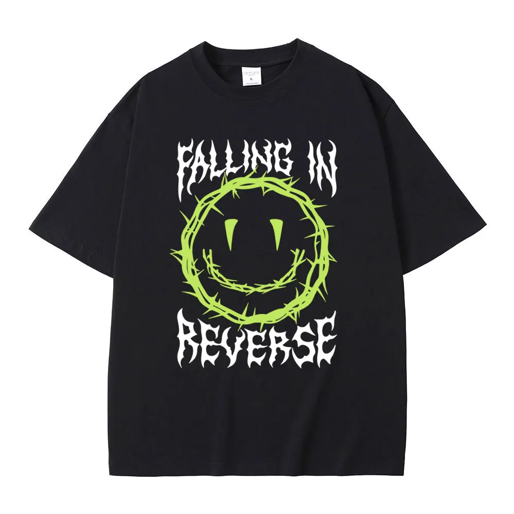 

Rock Band Falling in Reverse T-shirt Men Women Casual Oversized Short Sleeve Summer Male High Quality Soft Cotton T Shirts Tops