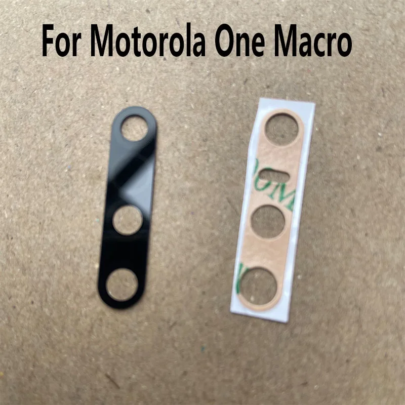 Back Camera Lens Glass For Motorola Moto One Macro Rear Camera Lens With Glue Adhesive Replacement