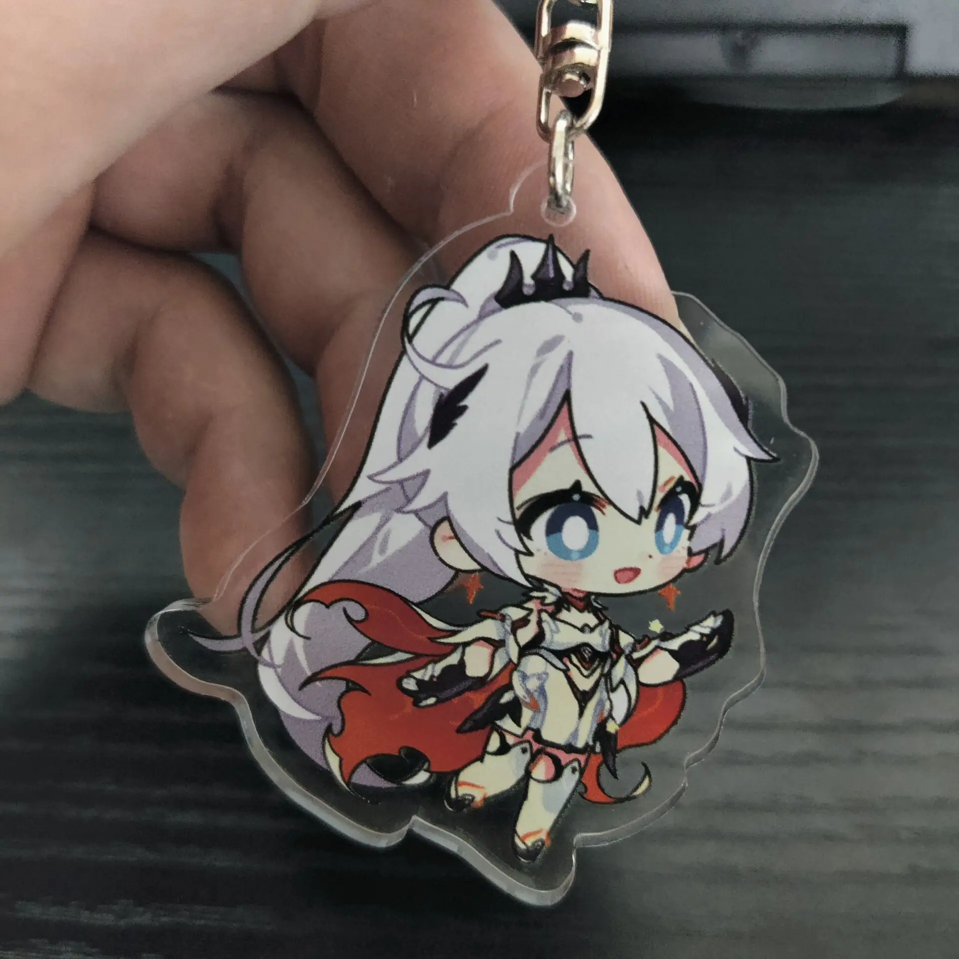 Hot Game Honkai Impact 3 Anime Figures Bronya Zaychik Elysia Raiden Mei Cute Acrylic Keychains Bag Decor Pendant Toy Keyrings