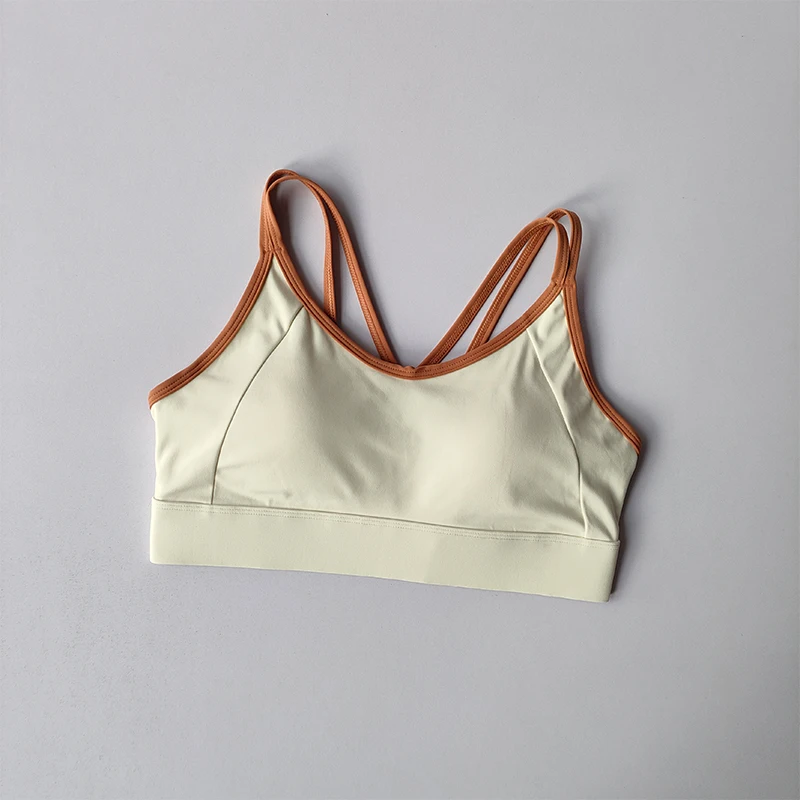 Damen Sport-BH Top Push-Up Fitness mit Polster Yoga-BH Unterwäsche Sport-Tops Aktivitäts-BHs Laufweste Fitnessbekleidung – Detail 5