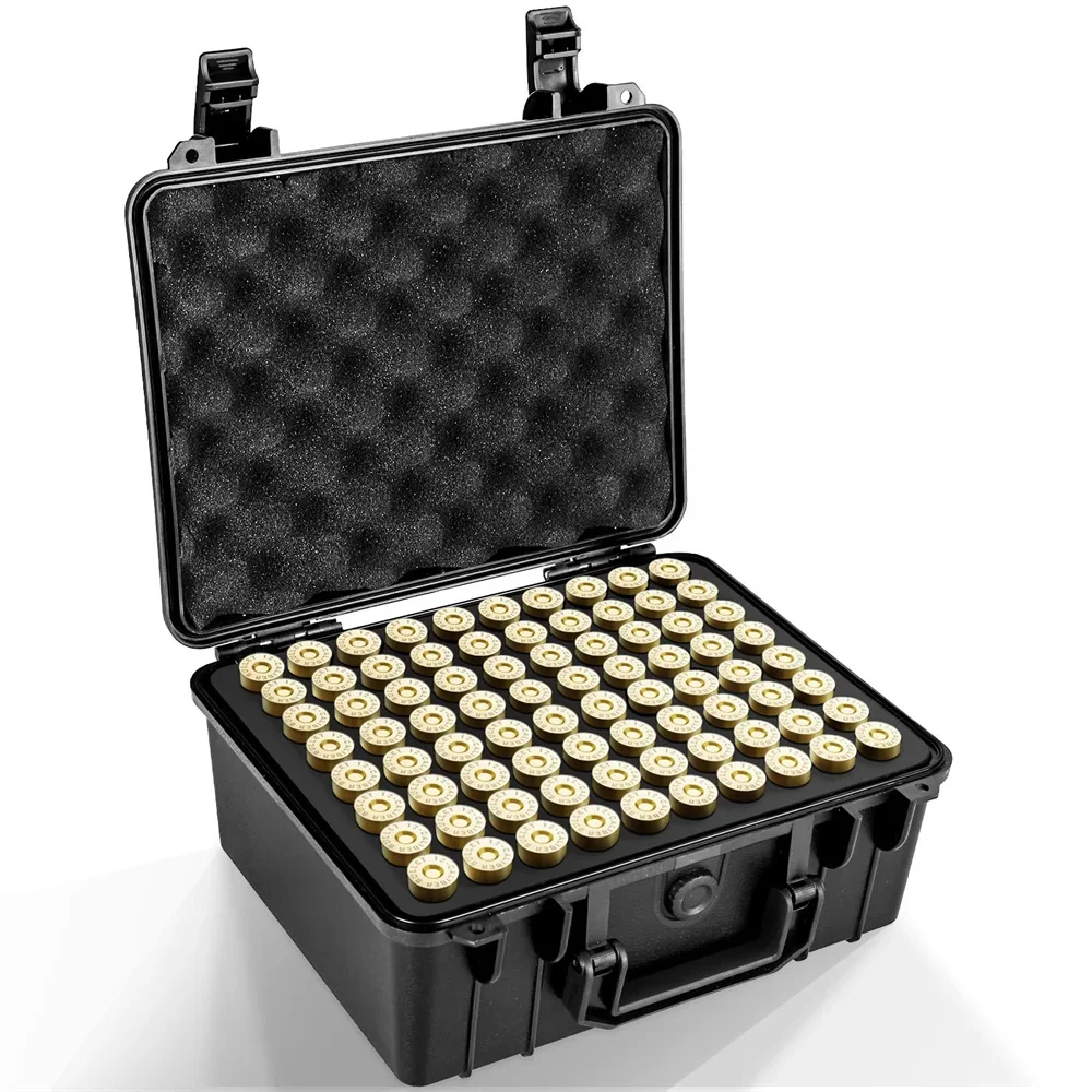 Caja de munición táctica impermeable 80 rondas para 12/20 GA resistente - imagen 4