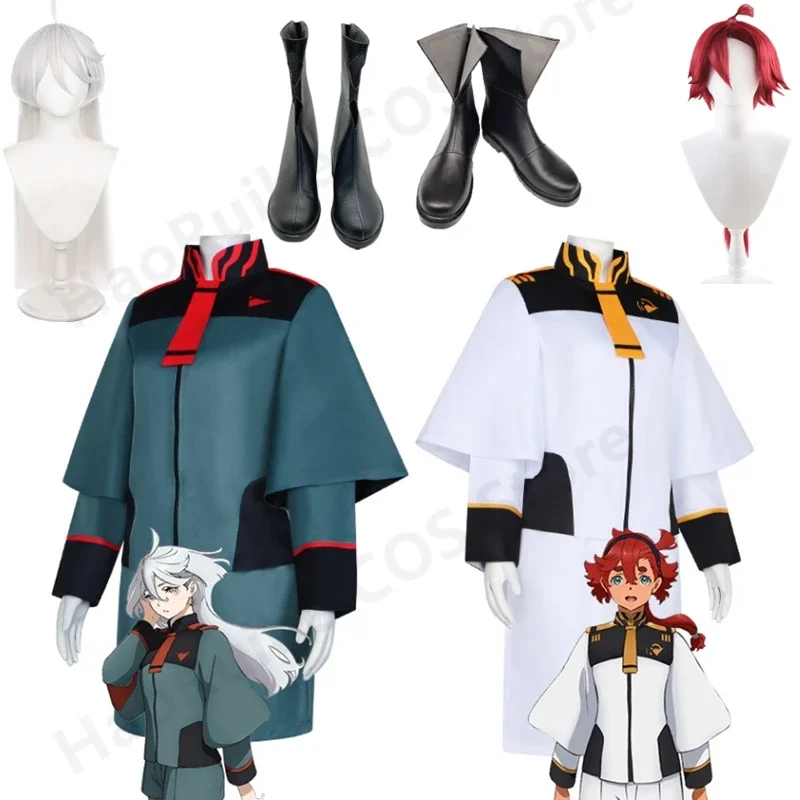 

CosplayLynn Cosplay Costume Women Anime Mobile Suit Gundam The Witch From Mercury Fantasy Halloween Wigs Outfits For Disguise Ro