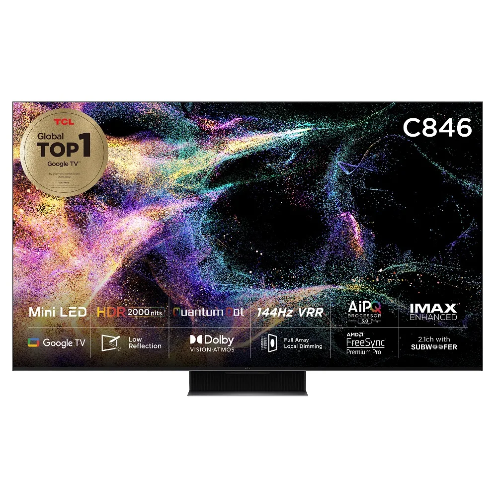 TCL 4K Mini LED Android 11 TV 65C84 6 165cm · 65 inch · Visit Installation