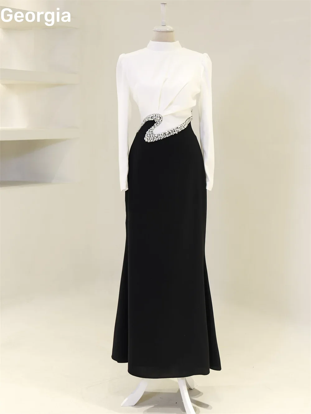 فساتين سهرة Customize Column Scoop Neckline Elegant Party Dresses For Women Floor-Length Formal Occasion Dresses Zipper Up Long