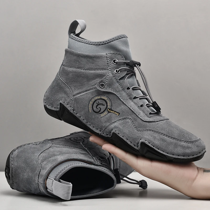 

2025 new men's shoes autumn thick soled skateboard shoes versatile casual shoes trendy shoes Korean version retro sports board s