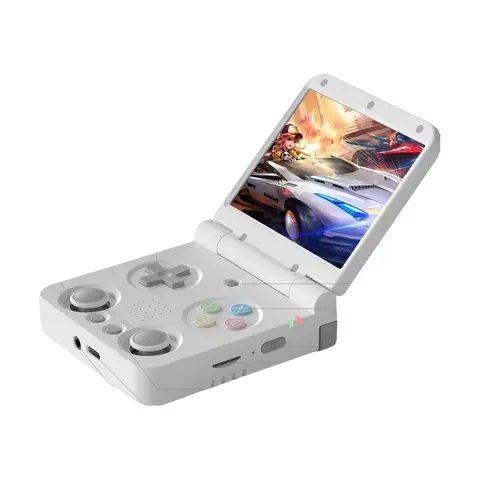 MIYOO Flip V2 Handheld Game Players 3.5''IPS Screen Linux System Onion OS Video Game Consoles Free Storage Bag Gamer Gift Gaming