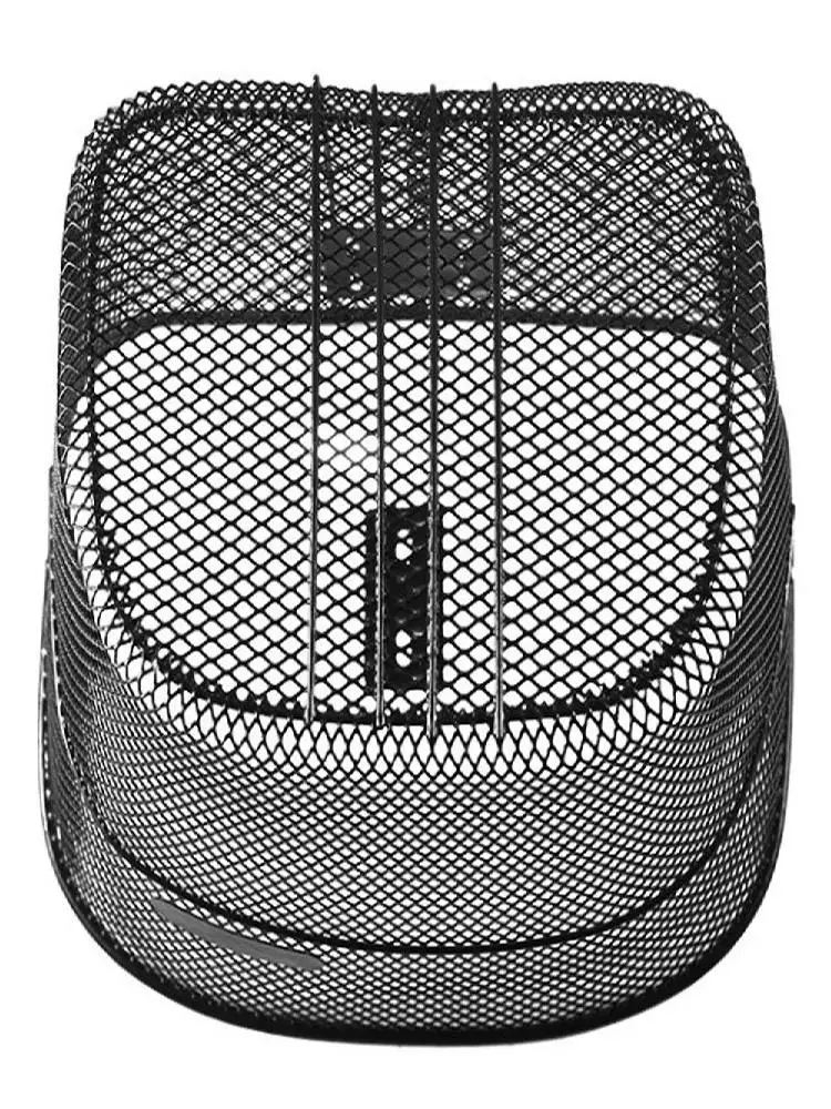 AliExpress NONE Easy To Install Bicycle Rear Basket Fixed Durable Metal Mountain Bike Basket Adjustable Black/Silver Enlarged Bike Basket