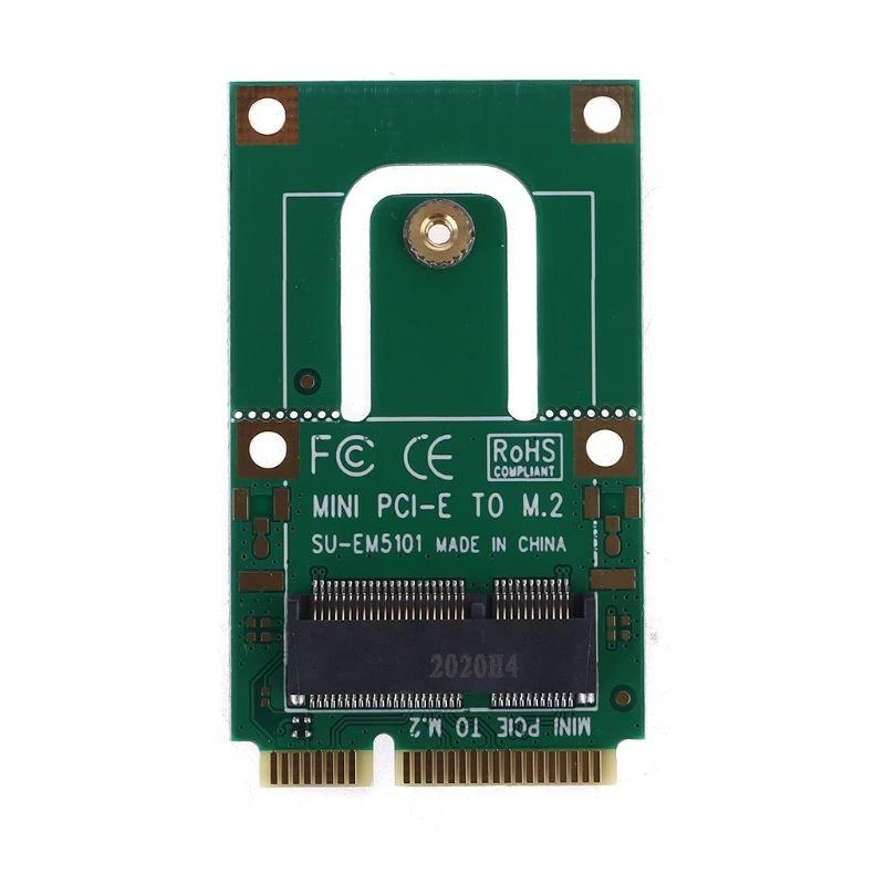 Mini PCI-E to for M.2 Expansion Card Converter NGFFF for Key E Adapter No Need for Extra Power Adapter Driver 83CF