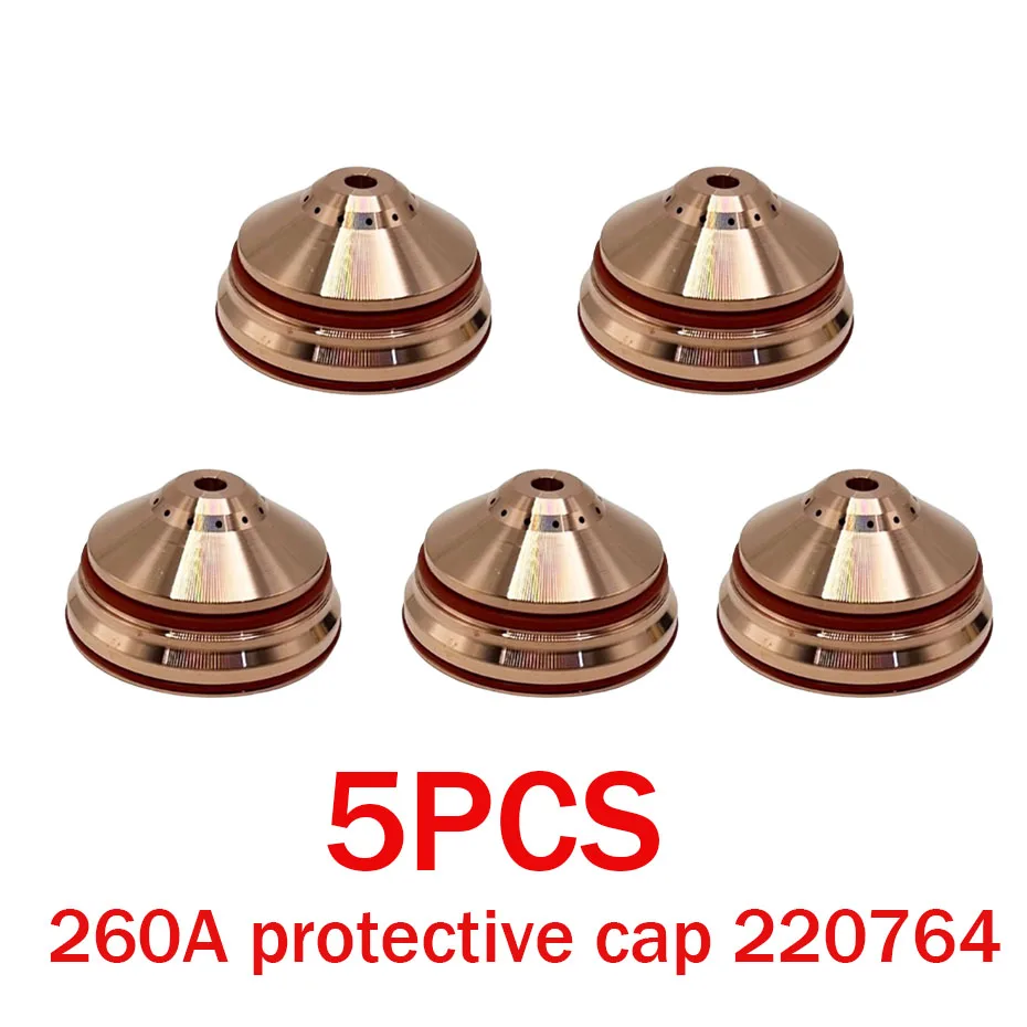 

260A аксессуар для плазменной резки с ЧПУ, электрод 220435, насадка 220439, защитный колпачок 220764, кольцо выхлопного тока