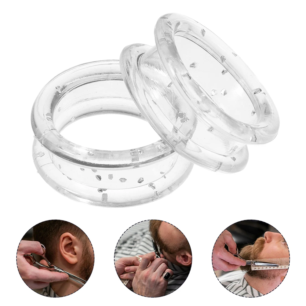

Scissors Silicone Ring Grooming Shear Inserts Barber Rings Hair Cutting Finger Protector Clipper for Hairdressing Thumb