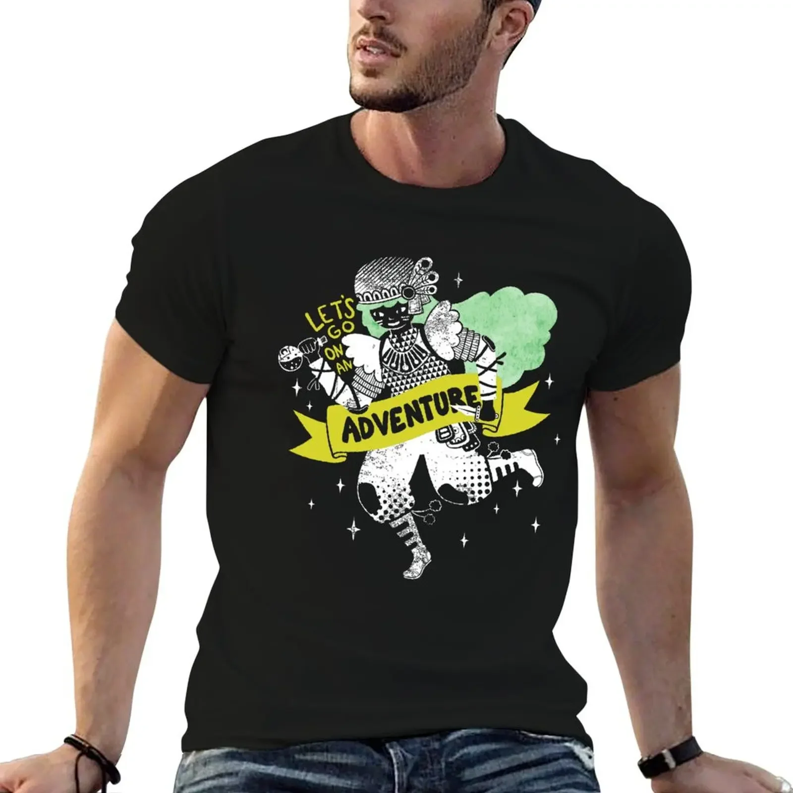 Adventure Awaits T-Shirt Aesthetic clothing vintage graphic tee tees man clothes T-shirts for men cotton