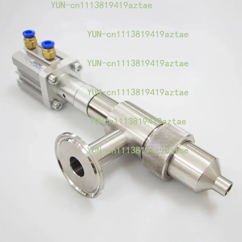 304 Stainless Steel Anti‑Drip Pneumatic Filling Nozzle Chuck Straight Discharge Head Filling Machine Accessory