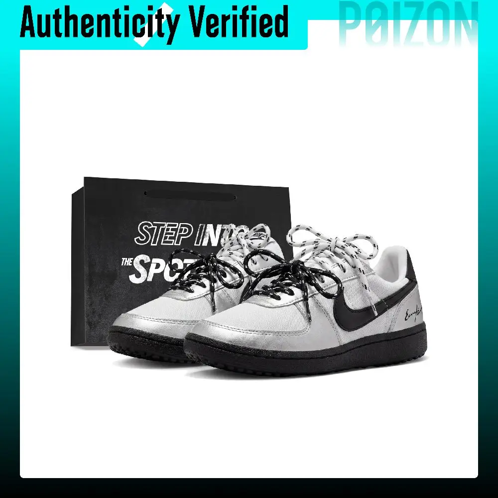 Nike Field General Casual Shoes Unisex Low-top White/Silver/Black FZ5593-105(Team2566-）