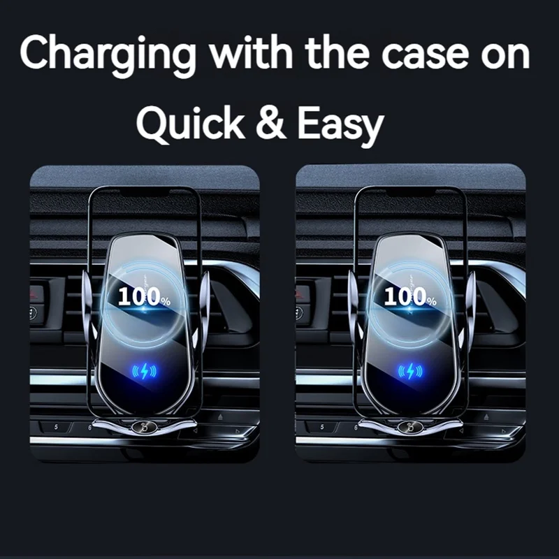 15W Car Phone Wireless Charger Holder Auto Sensing Stand 66W Magnet Plug Mount for Samsung S26 Iphone 17 16 15 14 13 12 Pro Max - Image 3