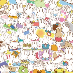 64 fogli Cartoon cutness Miffys rabbit Sticker piccolo modello impermeabile Notebook Album adesivi cassa del telefono decorazione Sticker