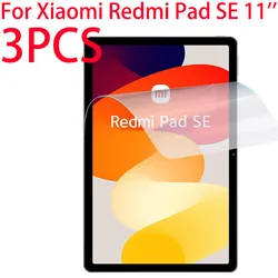 3PCS For Xiaomi Redmi Pad SE 11 inch 2023 PET Soft Film Screen Protector Tablet Protective Film For Redmi Pad SE 11''