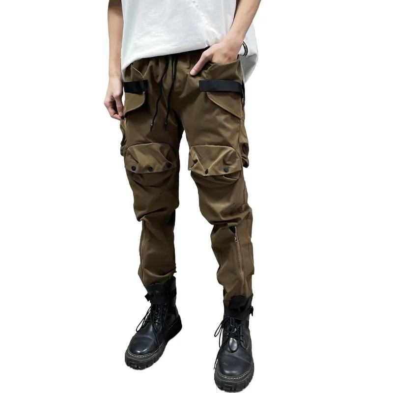 

Men's Fashion Techwear Jogger Pants High Street Loose Fit Hip Hop Sweatpants Tactical Cargo Trousers For Male Mechanical Joggers