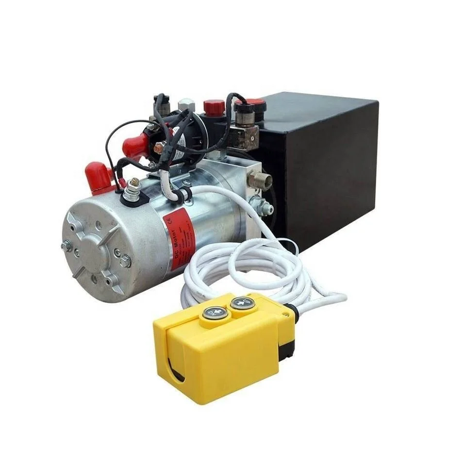 Double Acting 12 Volt DC 220V Dc 24V 48V Electro Hydraulic Power Unit with Remote Dump Trailer Hydraulic Pump Power Unit