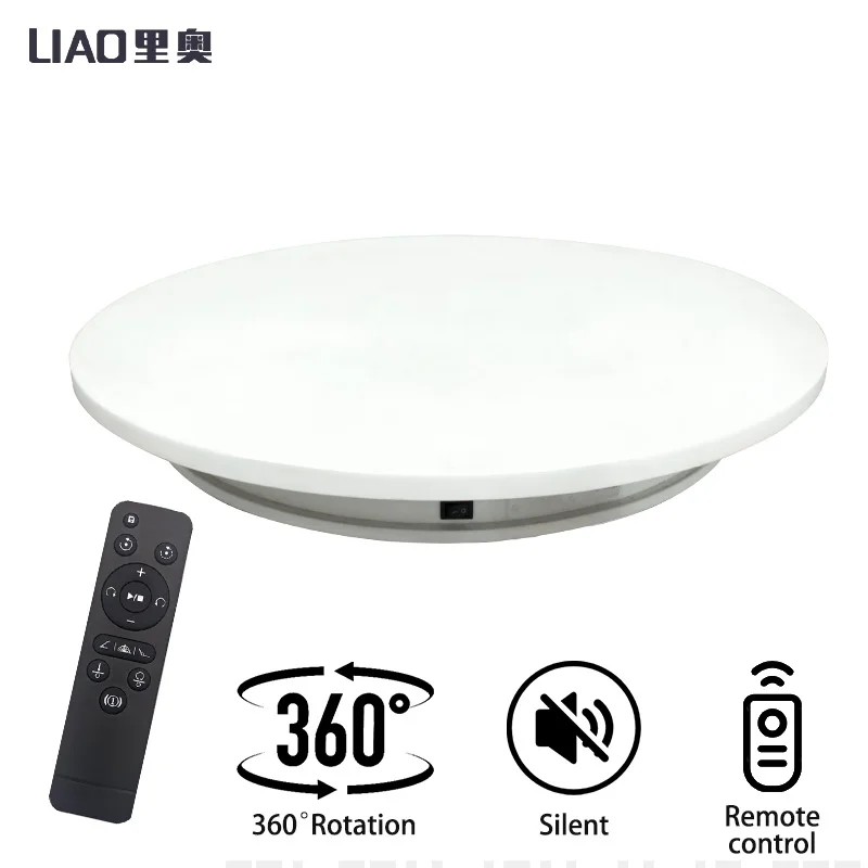 52cm Electric Rotating Display Stand 360 Degree Photography Video Shoot Prop Remote Control Motorized Platform Turntable
