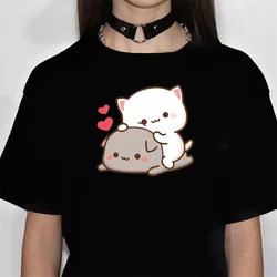 Bubu Dudu t-shirts women stretchy modern style tshirt girl designer harajuku streetwear clothing