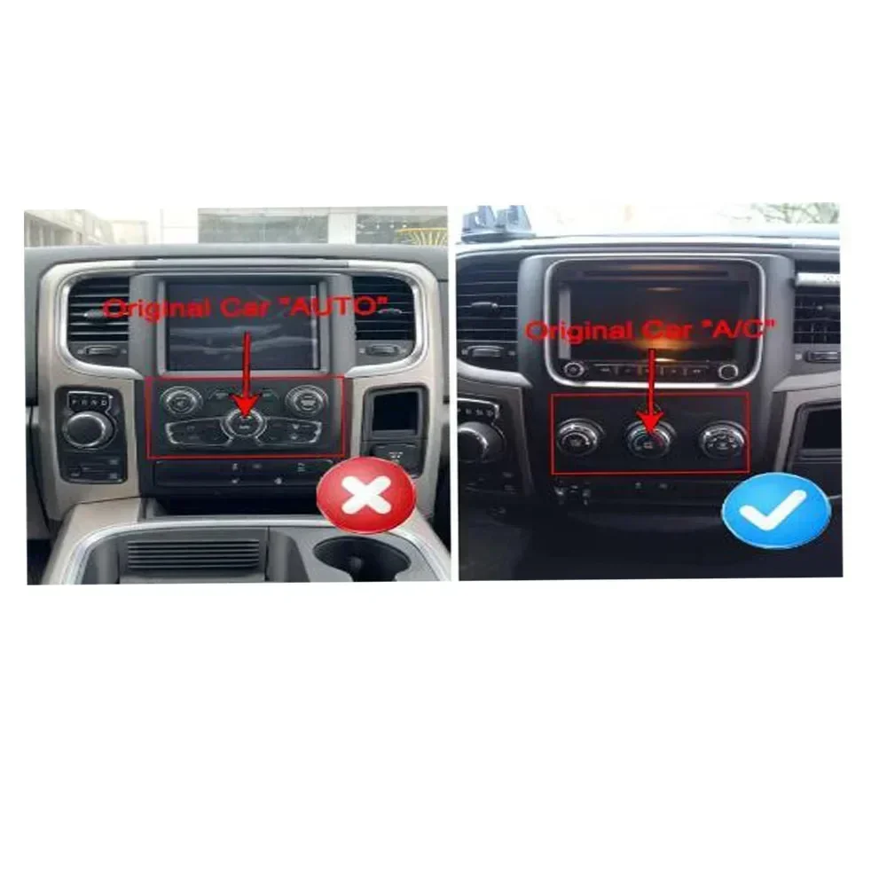 Autoradio Android 13 pour Dodge RAM 1500 2500 2013-2050, Navigation GPS, Lecteur Audio Vidéo, Carplay, Stéréo, 2 Din, Caméra, Limitation