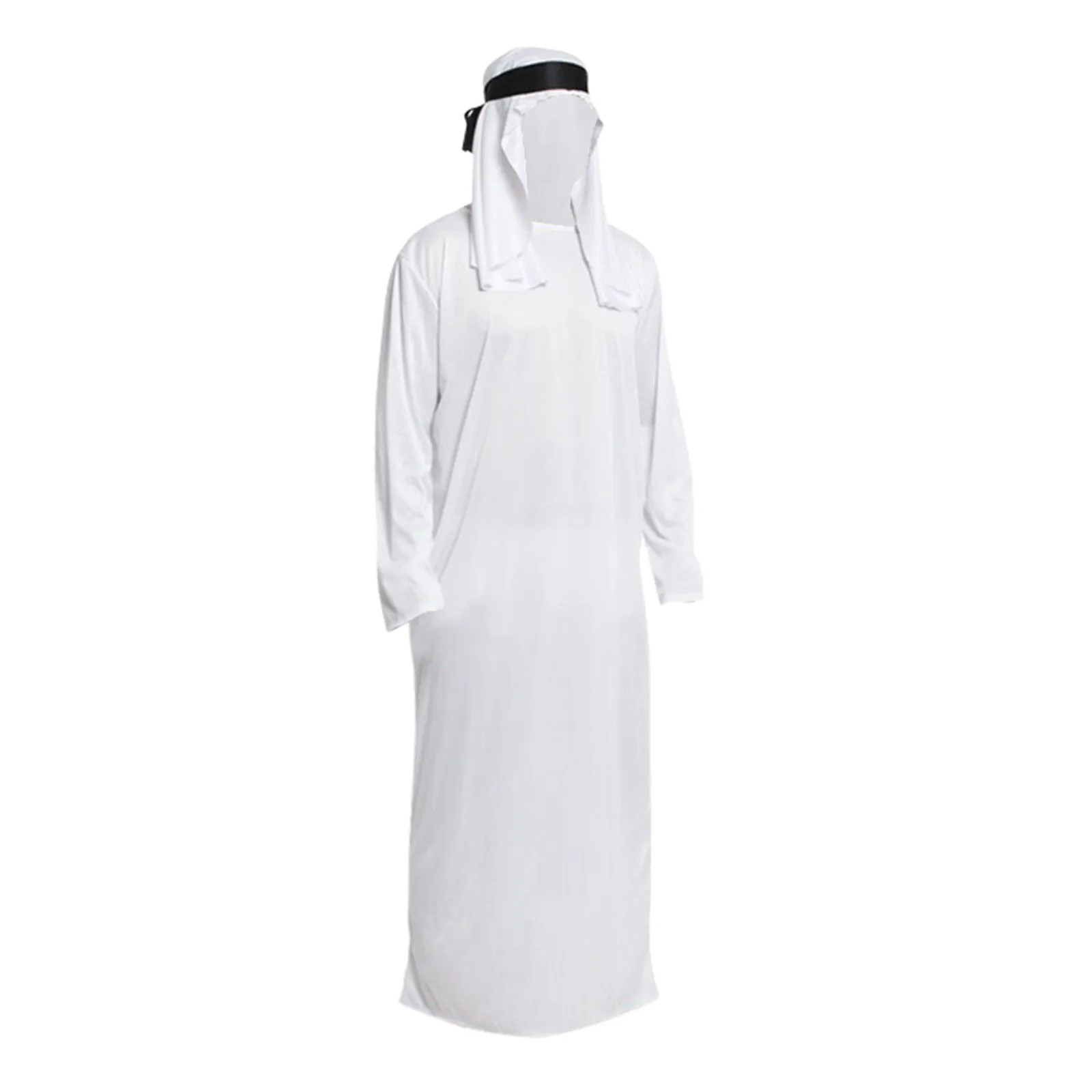 Moslim Mannen Jubba Thobe Effen 2024 Lange Mouwen Dunne Gewaden Kaftan Opstaande Kraag Islamitische Arabische Mode Mannen Kaftan S-5xl