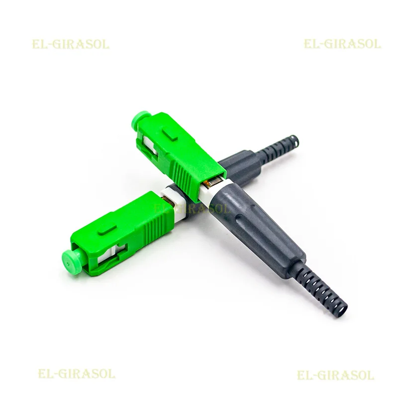 Imagem -02 - Conector Rápido de Fibra Óptica Unikit Novo Modelo Esc925t sc Apc sc Upc 46x9x8 mm