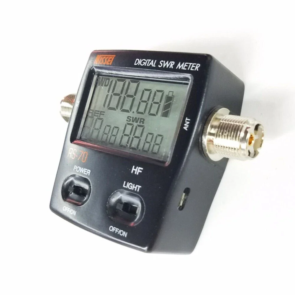 RS-70 1.6-60MHz 200W HF Digital Short Wave Standing Wave Meter Power Meter Power/SWR