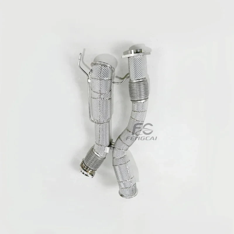 Suitable downpipe without catalytic converter with thermal protector X3M F97 X4M F98 S58 3.0 stable quality exhaus