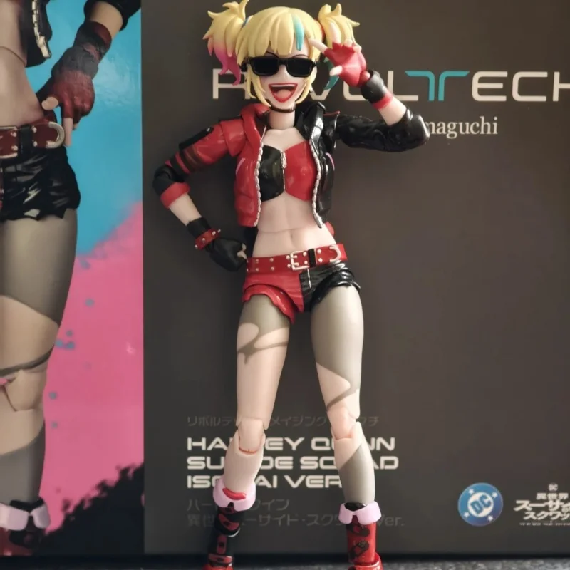 

Оригинальная подвижная коллекционная фигурка Revoltech Amazing Yamaguchi Харли Квинн из Отряда Самоубийц, модель Isekai, игрушка-подарок