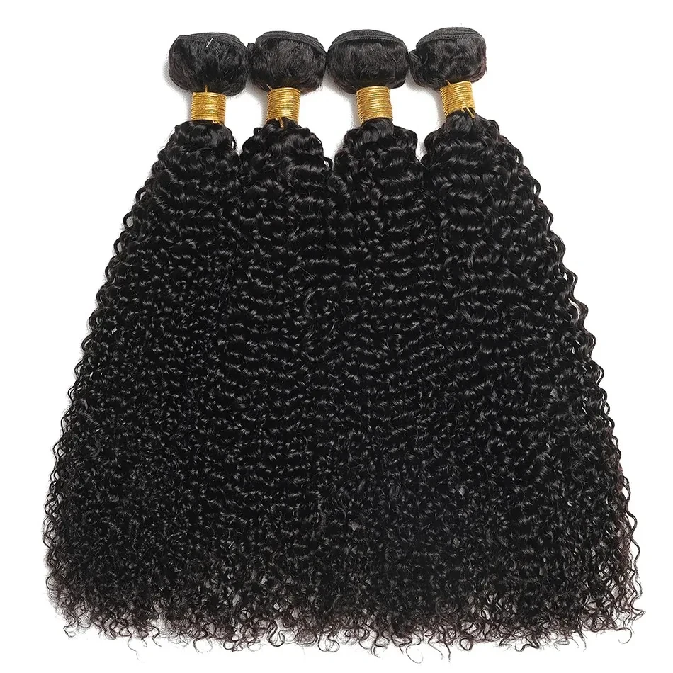 

Mongolian Afro Kinky Curly Bundles 1/3/4PCS Human Hair Extensions 100% Unprocessed Virgin Human Hair Weave Bundles Jerry Curl