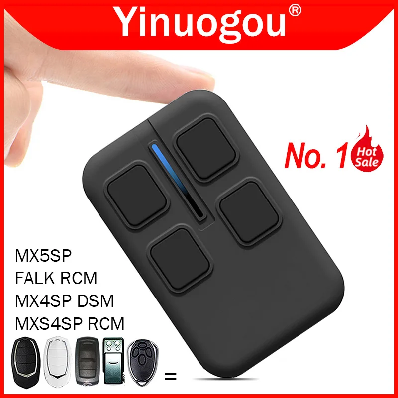 

For MOTORLINE FALK RCM MX4SP DSM MXS4SP RCM MX5SP Garage Door Remote Control 433.92MHz Rolling Code Garage Door Command Opener