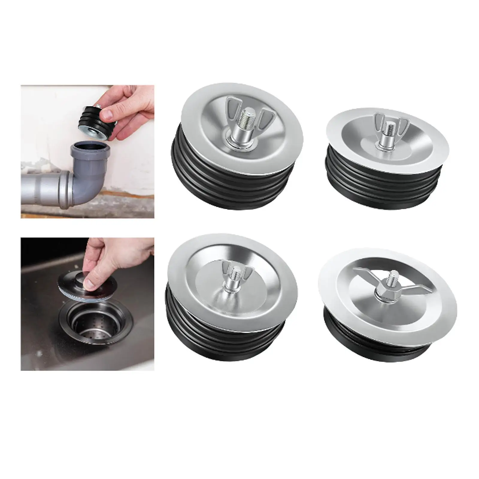 

Механическая тестовая заглушка, простая в использовании портативная заглушка для труб, крышка для канализационных труб для раковин, бассейна, крытая кухня, отель