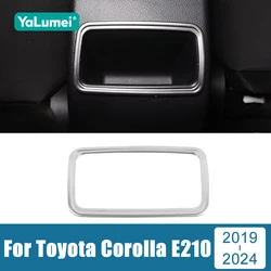 For Toyota Corolla E210 2019 2020 2021 2022 2023 Hybrid Stainless Car Rear Air Conditioning Vent Outlet Frame Cover Trim Sticker