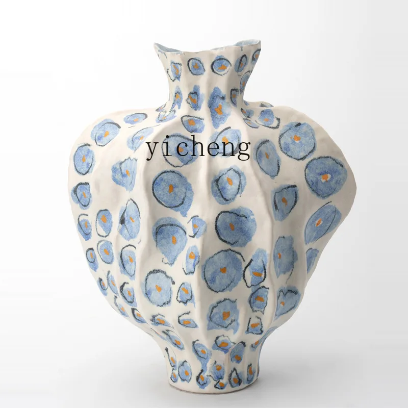 

FY star point ceramic vase desktop home soft decoration flower arrangement decoration