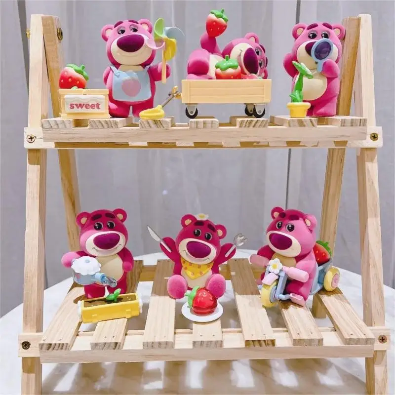 

Disney Lotso, серия «клубничный фрукт», семейная экшн-фигурка, Декор, подарок на день рождения для девочек, анимационная модель периферийных детских игрушек
