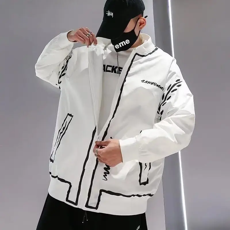 

Loose Men's Baseball Jaet Street Sle Autumn Winter plus Size 250 Pou fiti Ins Trendy American Hip Hop Coat